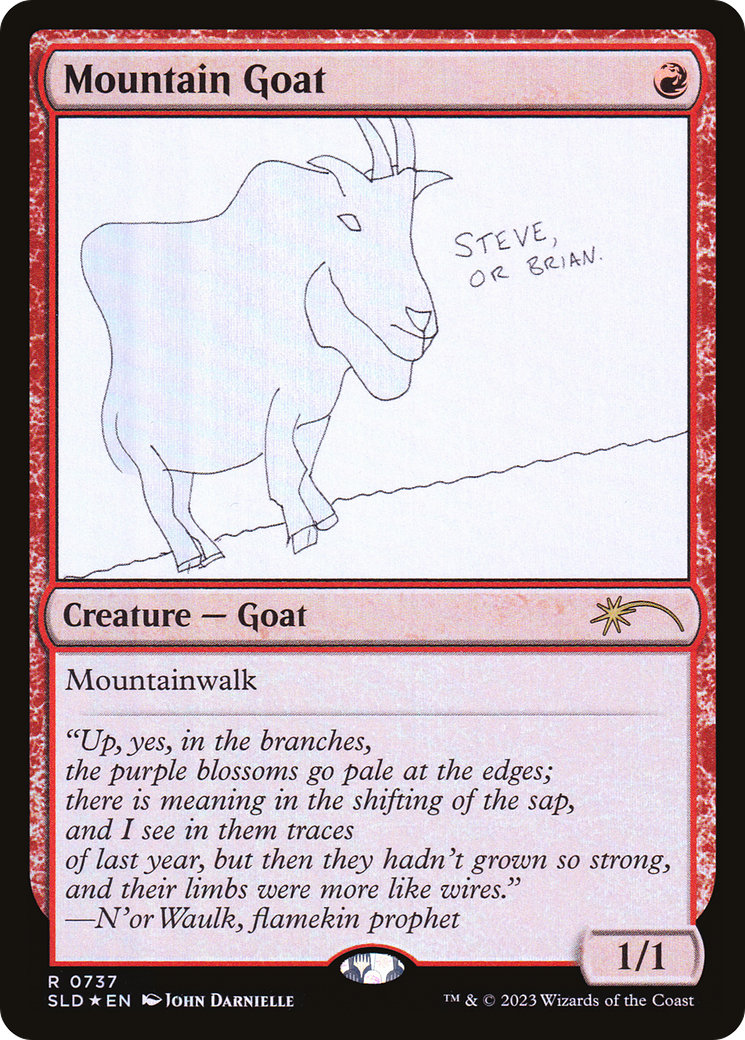 Mountain Goat (SLD-737) [Secret Lair Drop] Foil
