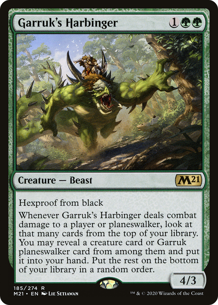 Garruk's Harbinger - Foil [Core Set 2021]