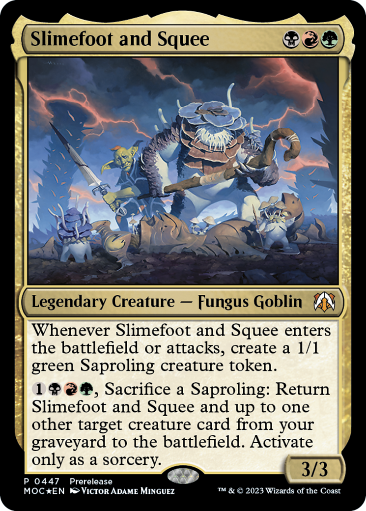 Slimefoot and Squee (PRE-447) [March of the Machine Commander] Foil