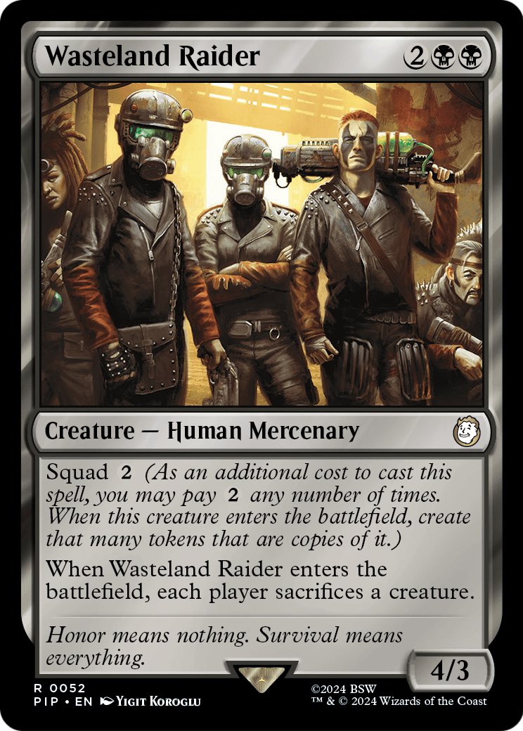 Wasteland Raider (PIP-052) [Fallout] Foil