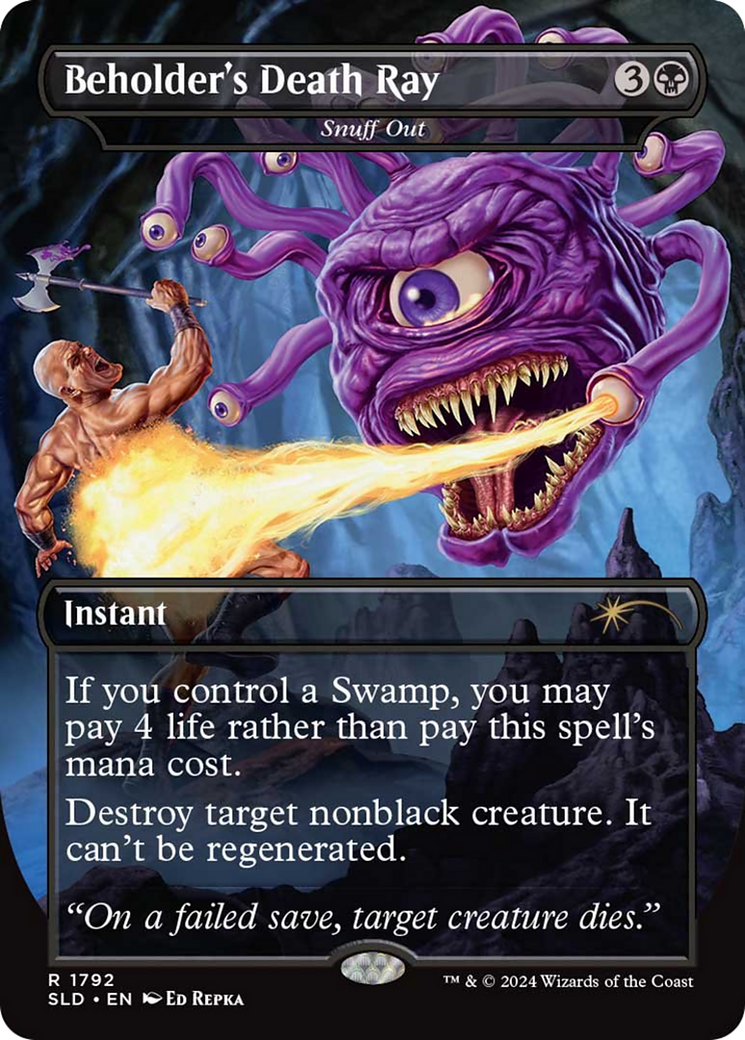 Beholder's Death Ray - Snuff Out (SLD-1792) (Borderless) [Secret Lair Drop]