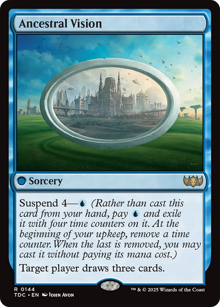 Ancestral Vision (TDC-144) [Commander: Tarkir: Dragonstorm]