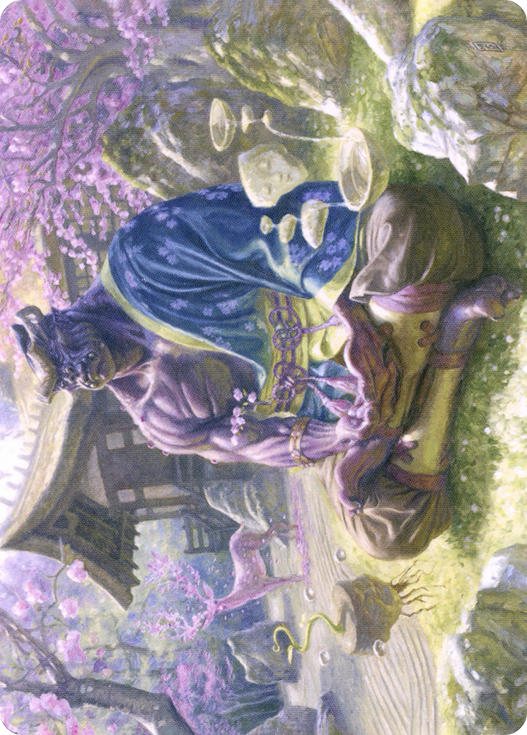Kosei, Penitent Warlord // Kosei, Penitent Warlord (ANEO-008) (Borderless) [Neon Dynasty Art Series] Foil