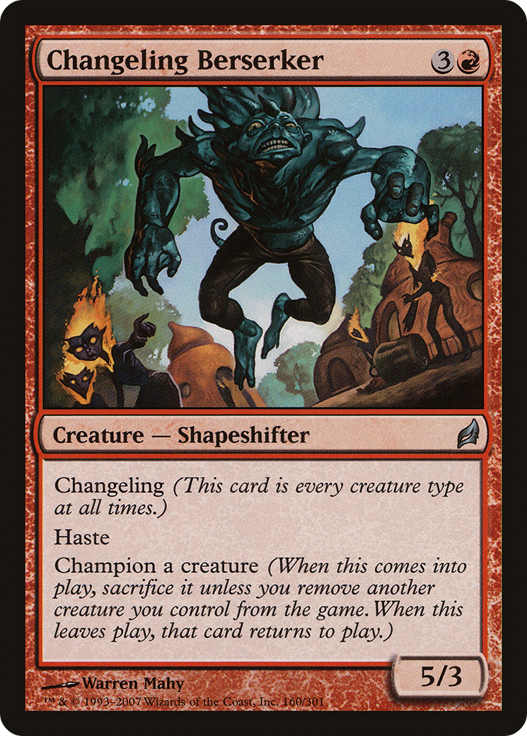 Changeling Berserker (LRW-160) [Lorwyn]