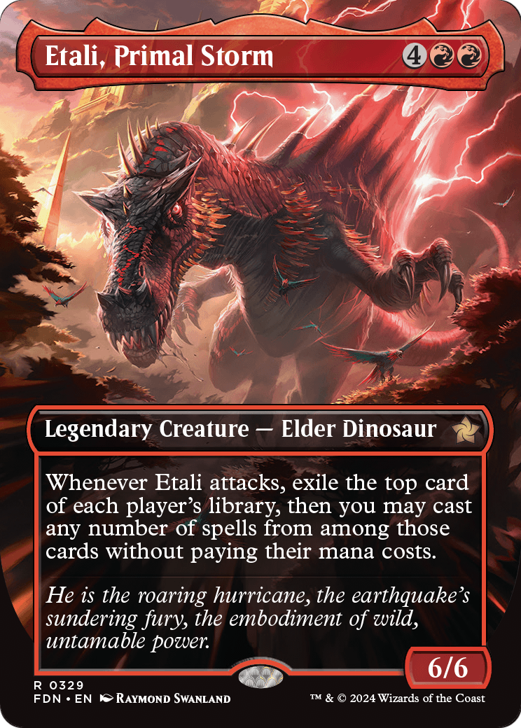 Etali, Primal Storm (Borderless) (FDN-329) [Foundations] Foil
