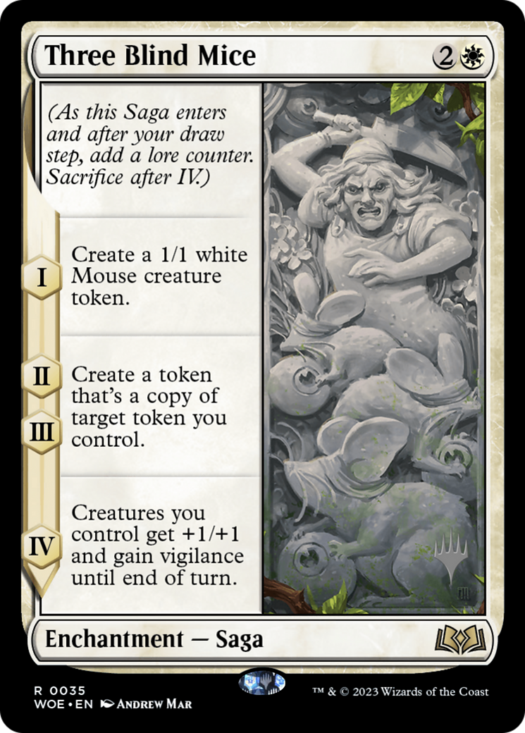 Three Blind Mice (PPWOE-035) [Promo Pack: Wilds of Eldraine Promos] Foil