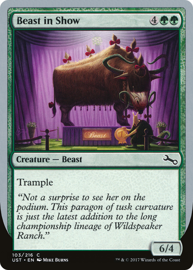 Beast in Show (D) (UST-103) [Unstable] Foil