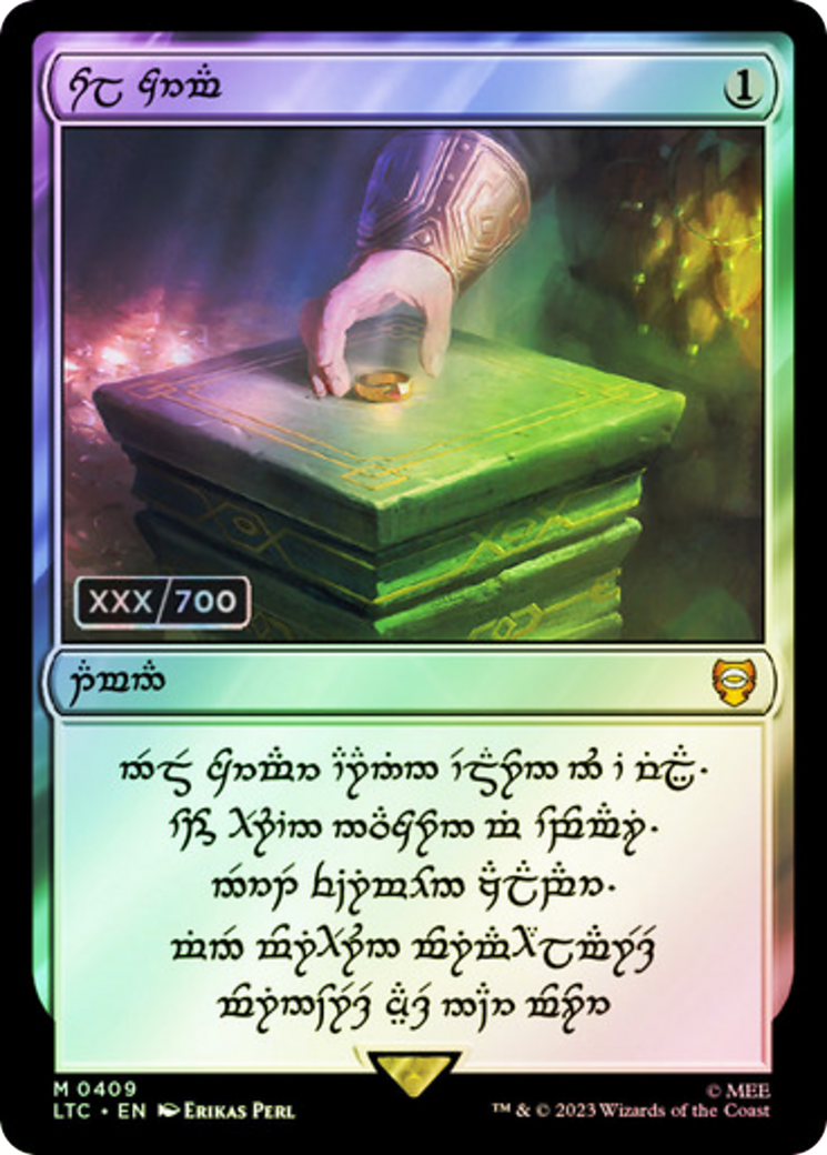 Sol Ring - Dwarven (LTC-409) (Serial Numbered) [Tales of Middle-earth Commander] Foil