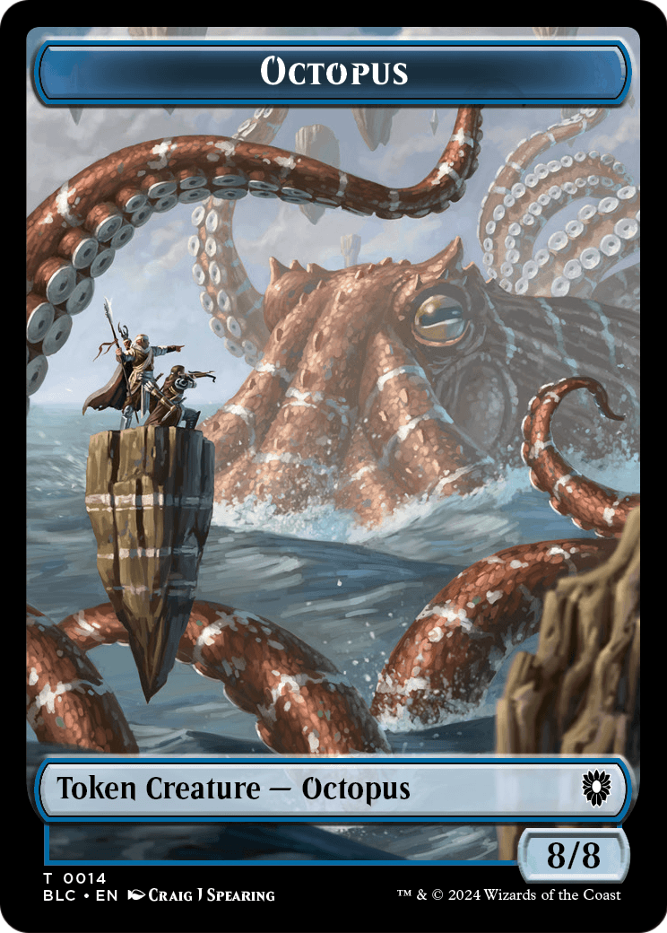 Octopus (TBLC-014) [Bloomburrow Commander Tokens]