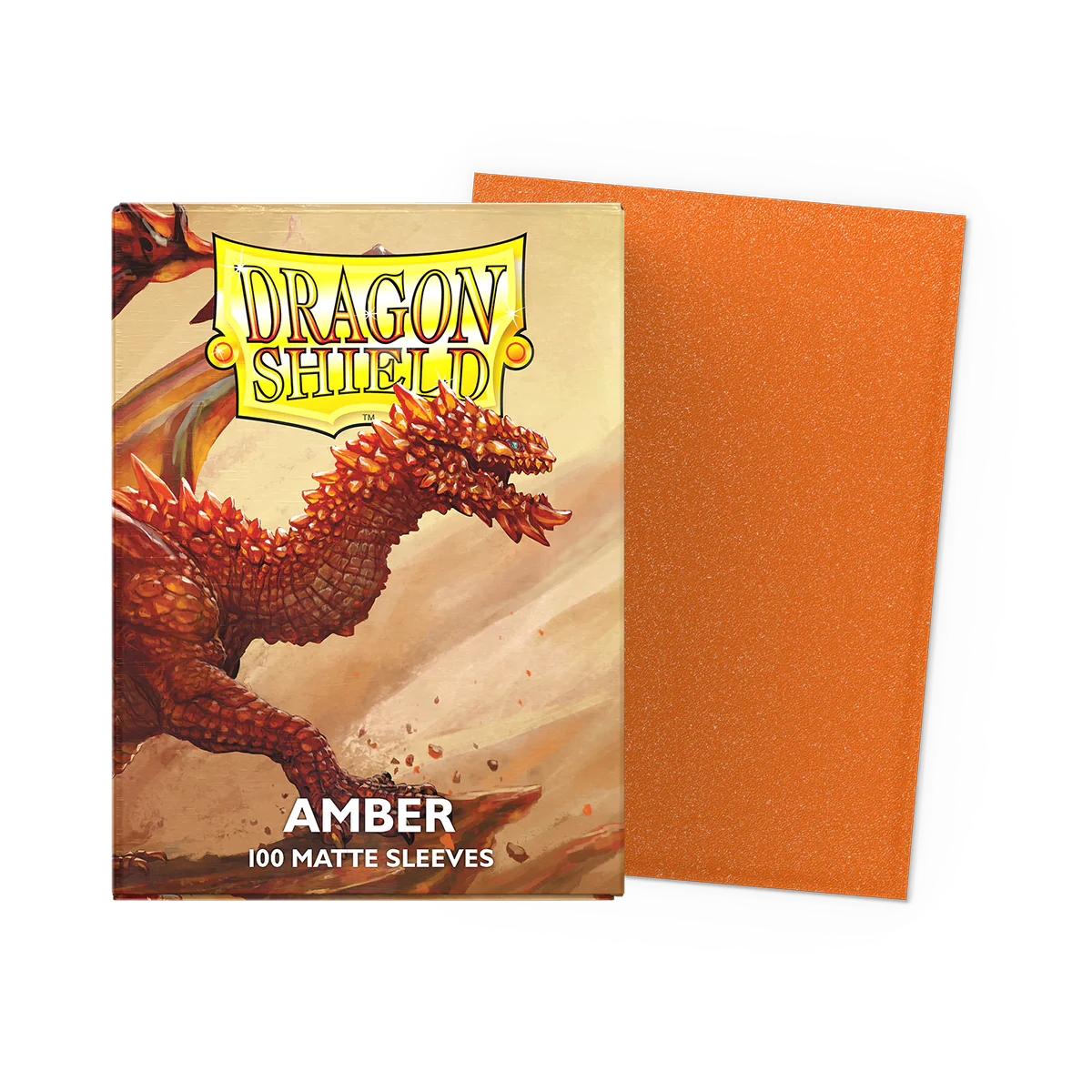 Dragon Shield - Matte Standard Sleeves - Amber