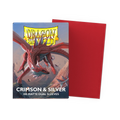 Dragon Shield - Dual Matte Standard Sleeves - Crimson & Silver