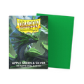 Dragon Shield - Dual Matte Standard Sleeves - Apple Green & Silver