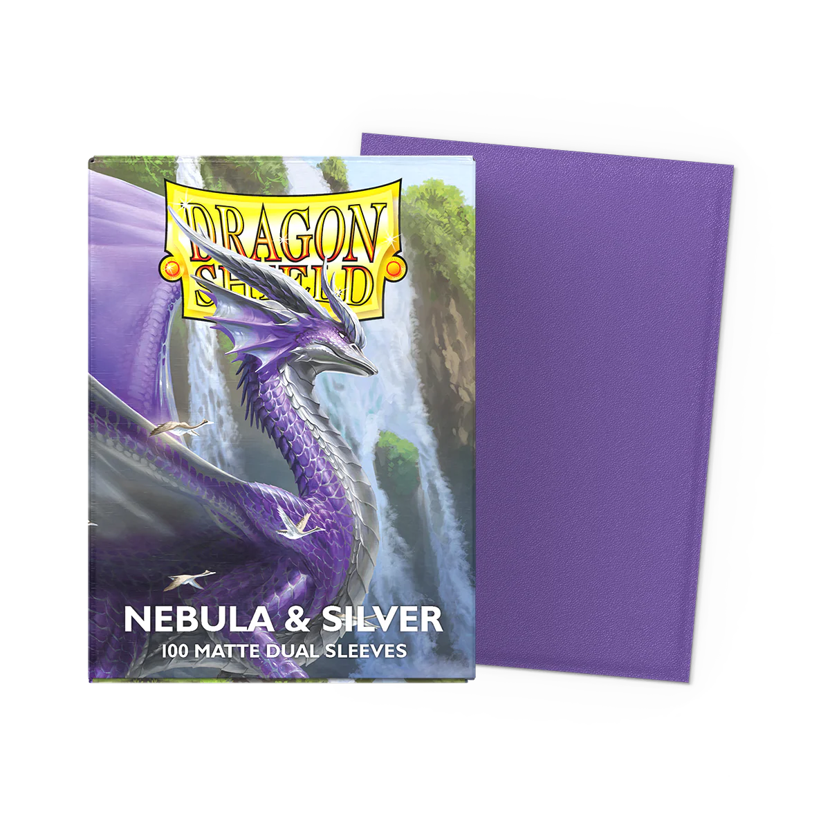 Dragon Shield - Dual Matte Standard Sleeves - Nebula & Silver