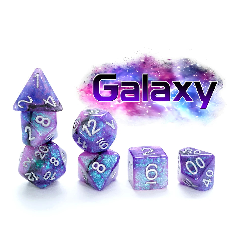 Gate Keeper Games - Aether Dice - 'Galaxy' 7 Die Set