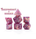 Gate Keeper Games - Aether Dice - 'Raspberry & Cream' 7 Die Set