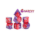Gate Keeper Games - Halfsies Dice - 'Anarchy' 7 Die Set