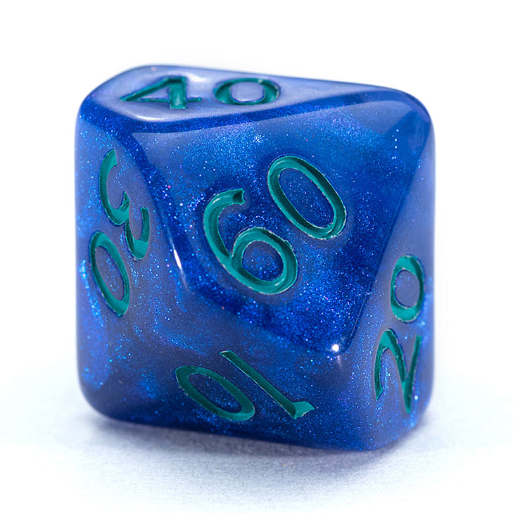 Game Keeper's Dice - Holographic Dice - 'Astral Dragons' - 10d10 Dice Set