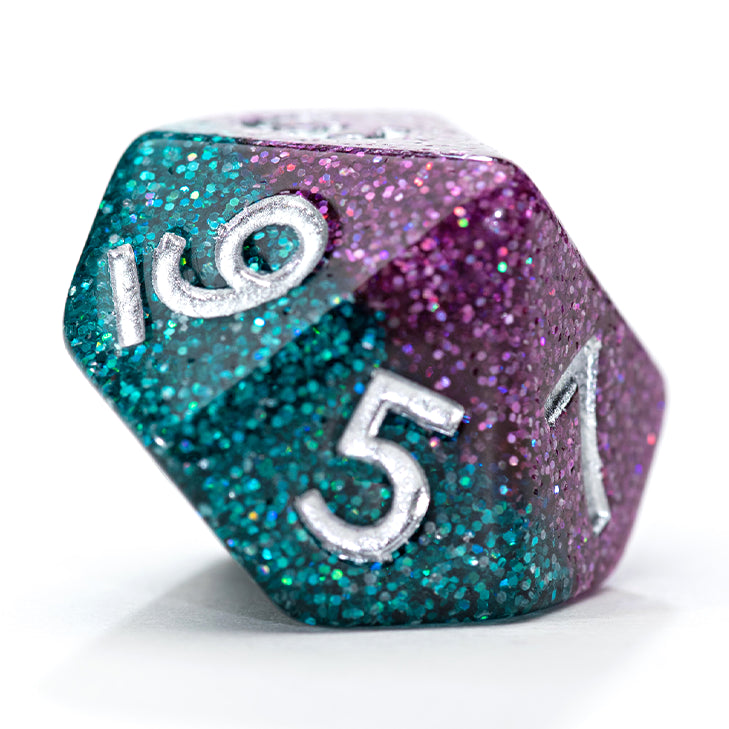Game Keeper's Dice - Glitter Bomb - 'Atlantis' - 10d10 Dice Set