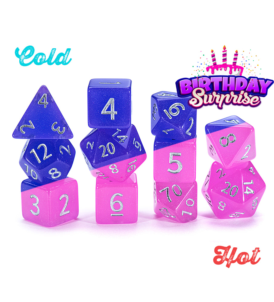 Gate Keeper Games - Chromomancy Dice - 'Birthday Surprise' - 11 Die Set