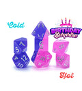 Gate Keeper Games - Chromomancy Dice - 'Birthday Surprise' 7 Die Set