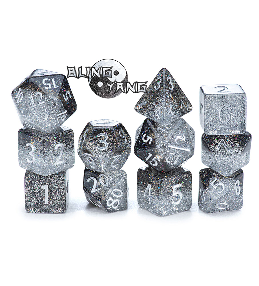 Gate Keeper Games - Halfsies Dice - 'Bling Yang' - 11 Die Set