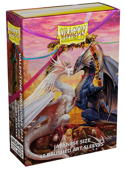Dragon Shield - Brushed Art Japanese Sleeves - Valentines Dragon 2023