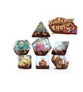 Gate Keeper Games - Inclusion Dice - 'Dinosaur Eggs' 7 Die Set