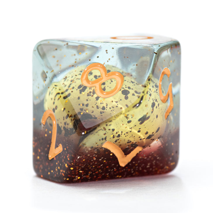 Game Keeper's Dice - Inclusion Dice - 'Dinosaur Eggs' - 10d10 Dice Set
