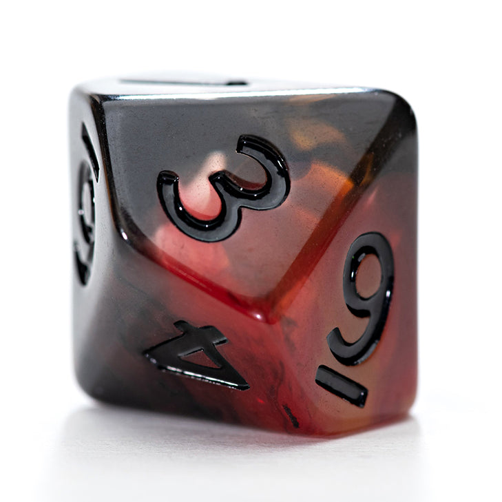 Game Keeper's Dice - Essence Dice - 'Dragon Fire' - 10d10 Dice Set