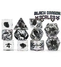 Gate Keeper Games - Inclusion Dice - 'Black Dragon Scales' - 11 Die Set
