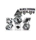 Gate Keeper Games - Inclusion Dice - 'Black Dragon Scales' 7 Die Set