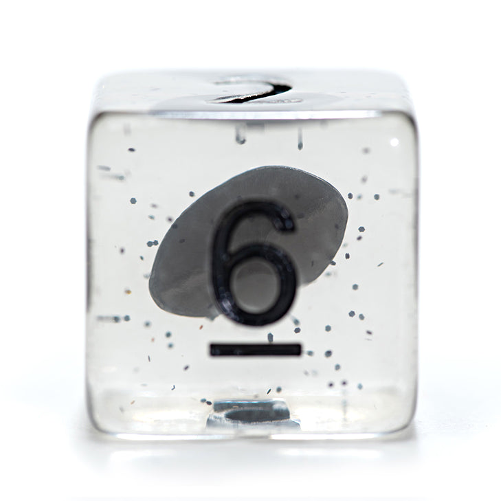 Gate Keeper Games - Inclusion Dice - 'Black Dragon Scales' - 12d6 Dice Set