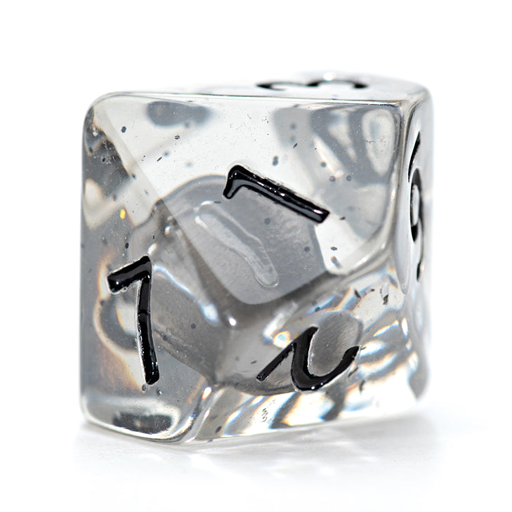 Game Keeper's Dice - Inclusion Dice - 'Black Dragon Scales' - 10d10 Dice Set