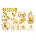 Gate Keeper Games - Inclusion Dice - 'Gold Dragon Scales' - 11 Die Set