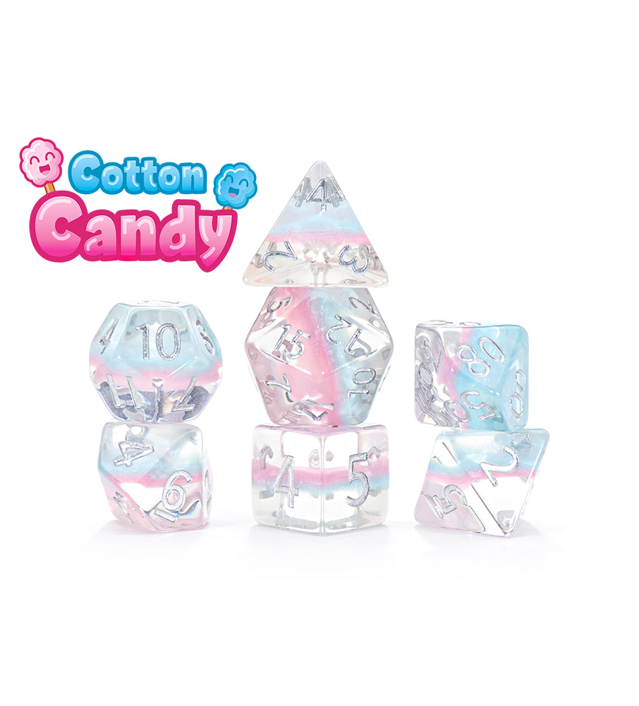 Gate Keeper Games - Eclipse Dice - 'Cotton Candy' 7 Die Set