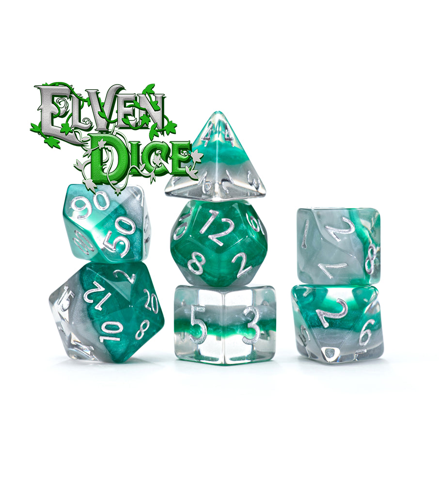 Gate Keeper Games - Eclipse Dice - 'Elven Dice' 7 Die Set