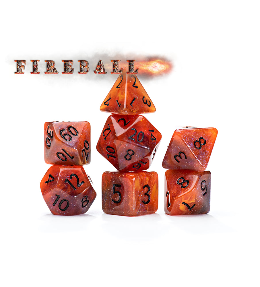 Gate Keeper Games - Aether Dice - 'Fireball' - 11 Die Set