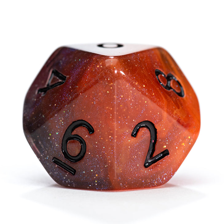 Game Keeper's Dice - Aether Dice - 'Fireball' - 10d10 Dice Set