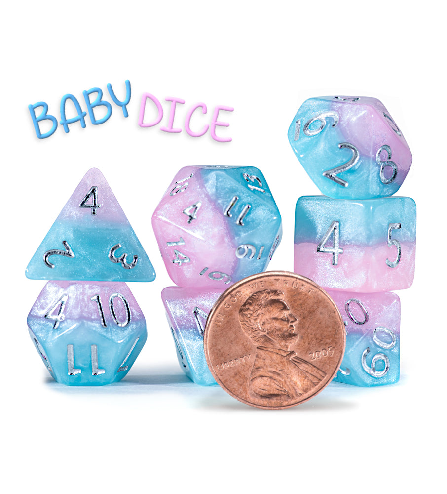 Gate Keeper Games - "Baby Dice" - Halfsies Dice - 11 Die Set