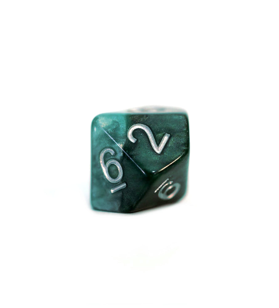 Game Keeper's Dice - Halfsies Dice - 'Adamantine' - 10d10 Dice Set