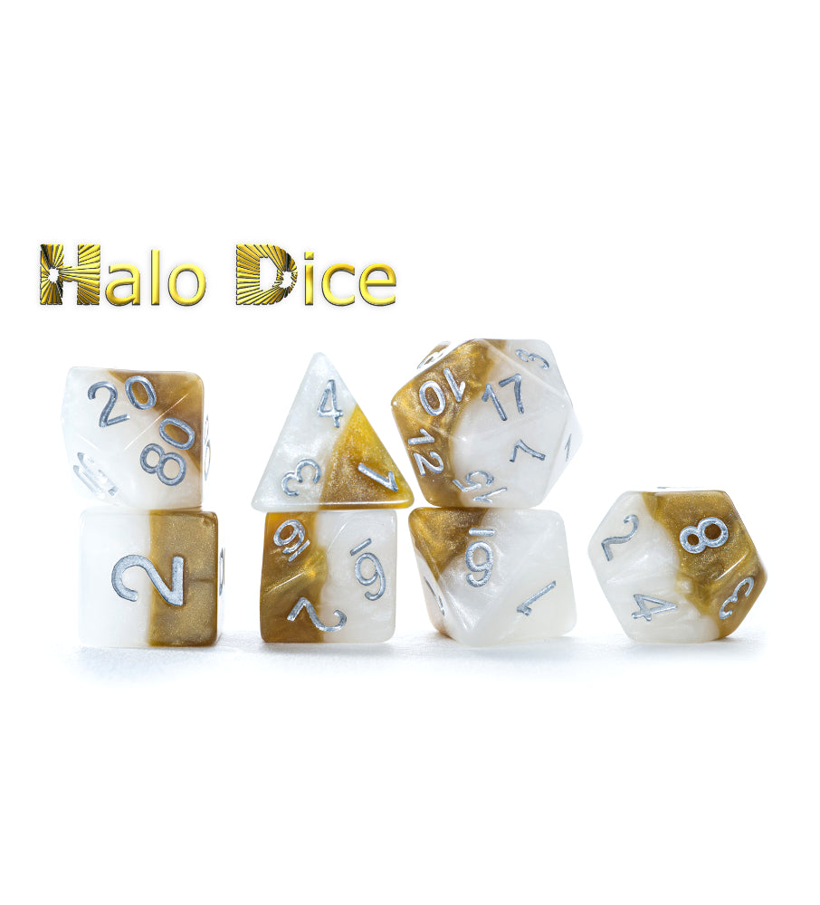 Gate Keeper Games - Halfsies Dice - 'Halo Dice' - 11 Die Set