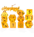 Gate Keeper Games - Flowstone Dice - 'Honeycomb' - 11 Die Set