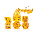 Gate Keeper Games - Flowstone Dice - 'Honeycomb' 7 Die Set