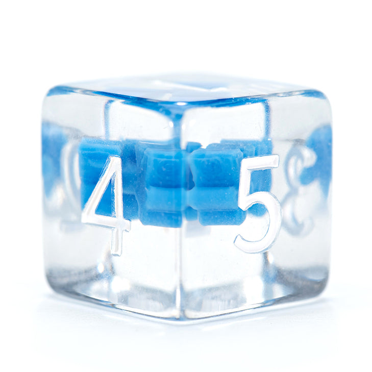 Gate Keeper Games - Inclusion Dice - 'I Play Blue' - 12d6 Dice Set