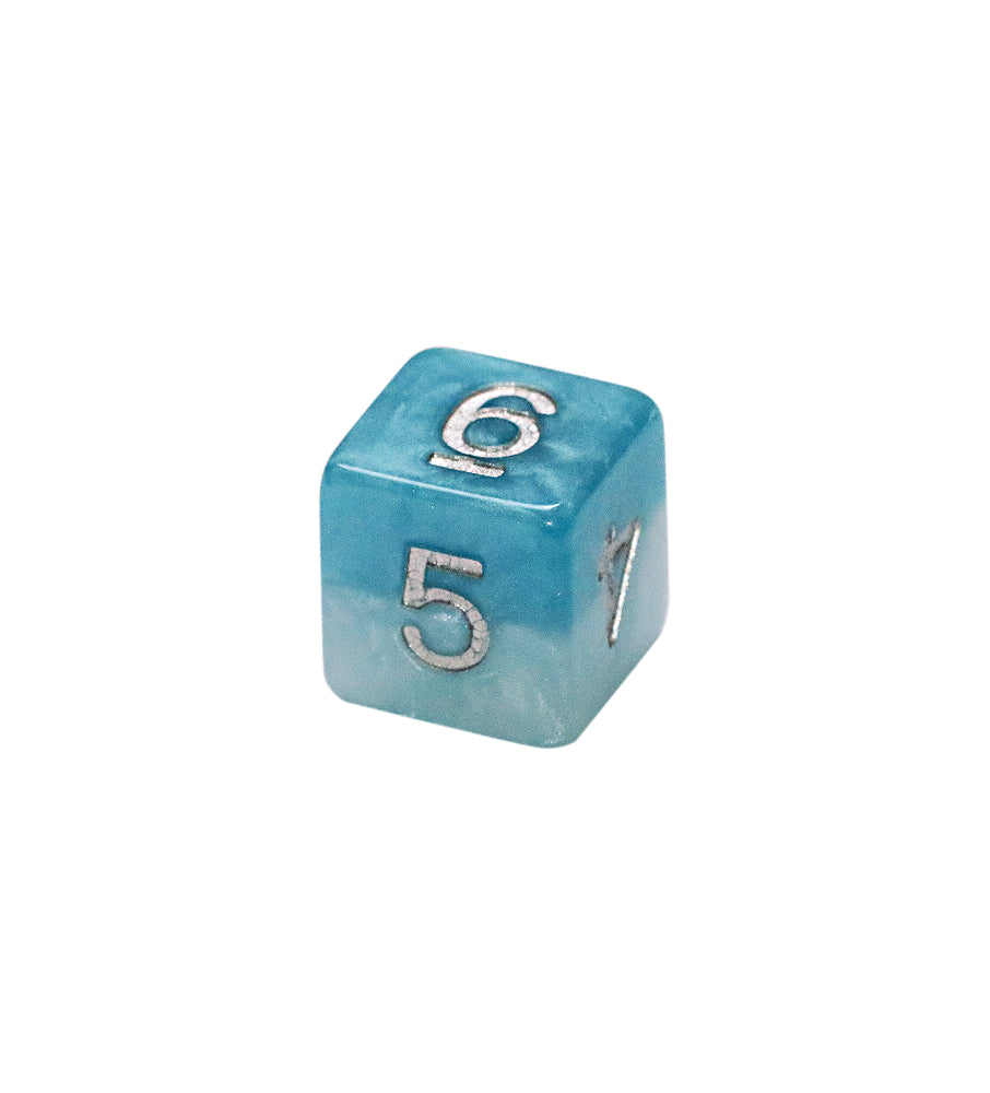 Gate Keeper Games - Halfsies Dice - 'Baby Blues' - 12d6 Dice Set