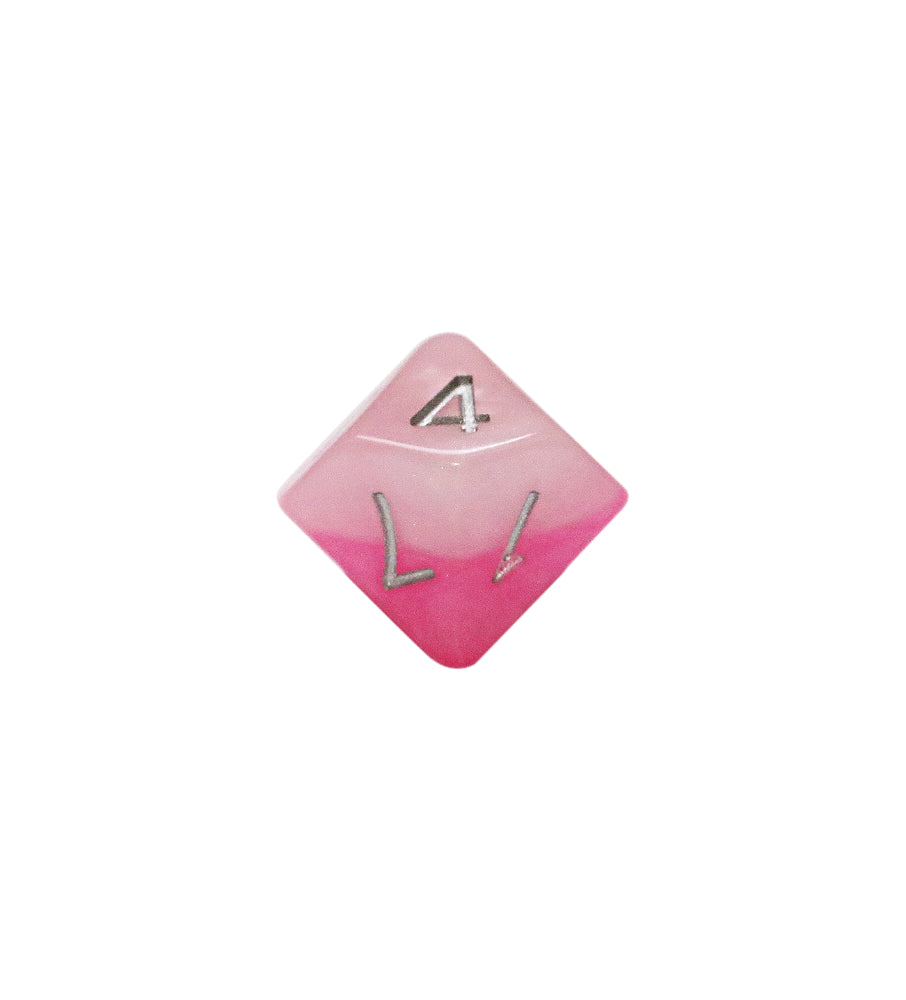 Game Keeper's Dice - Halfsies Dice - 'Pretty in Pink' - 10d10 Dice Set