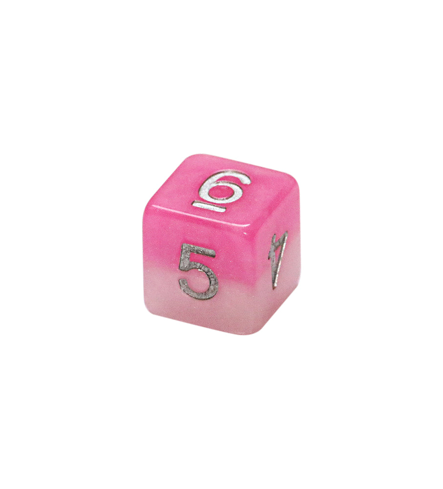 Gate Keeper Games - Halfsies Dice - 'Pretty in Pink' - 12d6 Dice Set