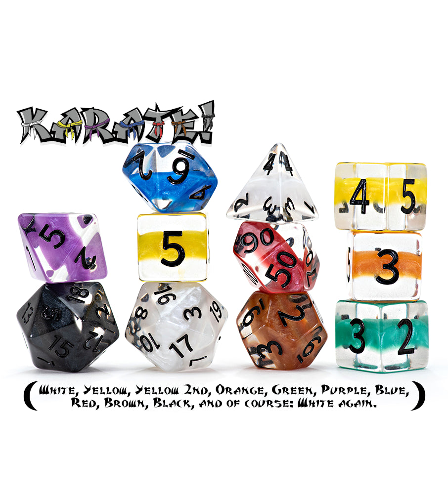 Gate Keeper Games - Neutron Dice - 'Karate' - 11 Die Set