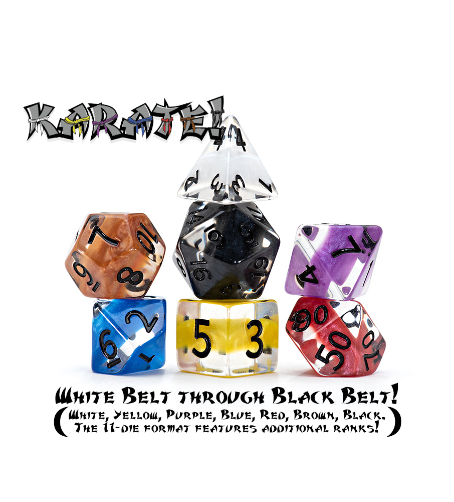 Gate Keeper Games - Neutron Dice - 'Karate' 7 Die Set
