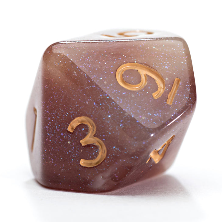 Game Keeper's Dice - Aether Dice - 'Latte Dice' - 10d10 Dice Set